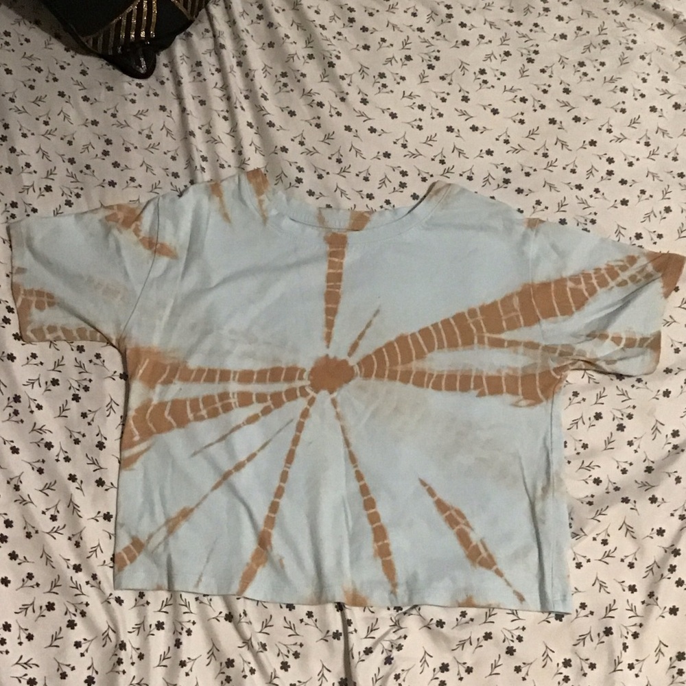 art class Tie-Dye Kids Tee - Light Blue and Tan
